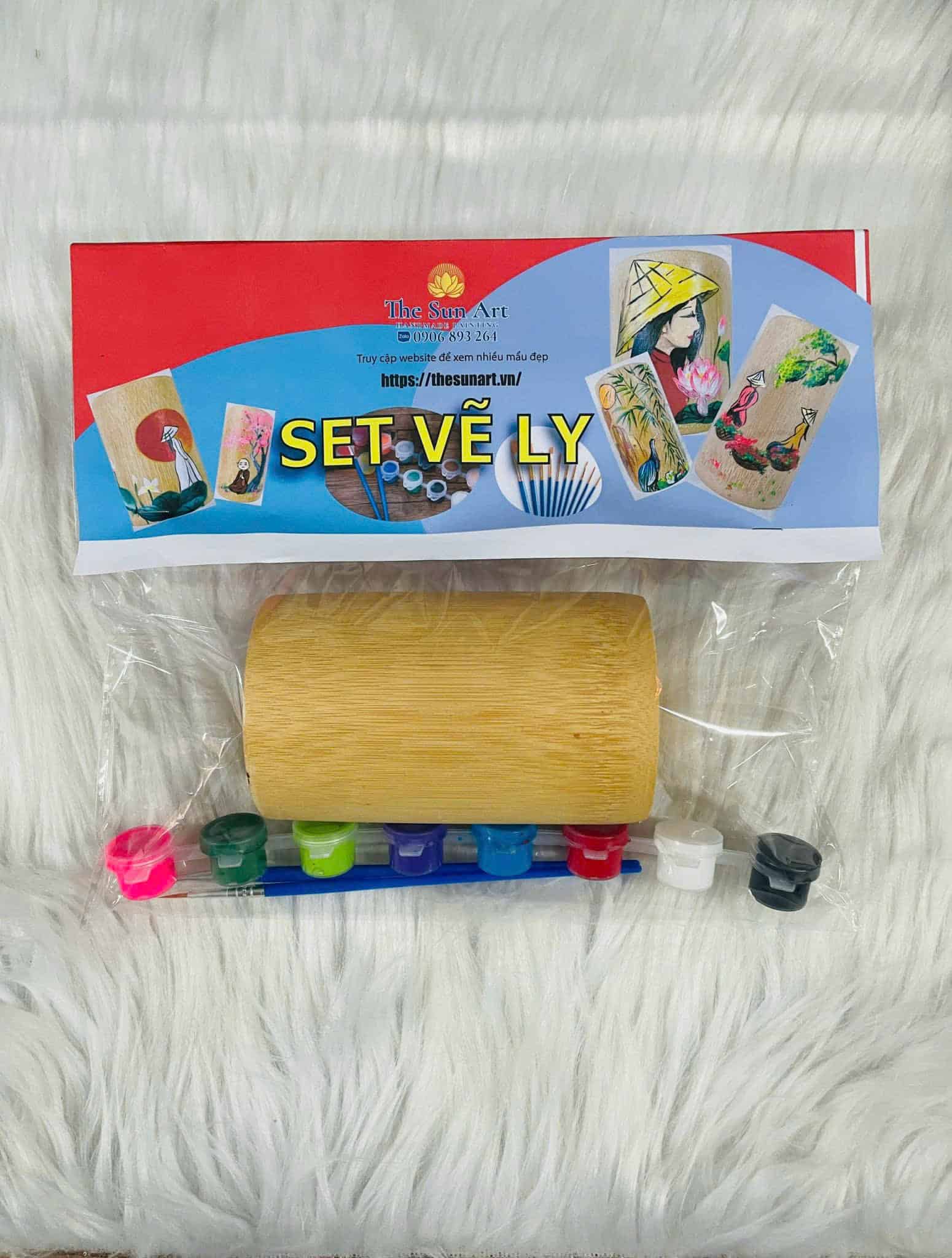 Bộ học vẽ lên ly tre Bộ học vẽ lên ly tre tphcm