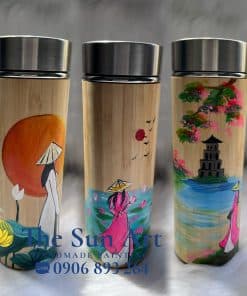 LY GIỮ NHIỆT VẼ NGHỆ THUẬT