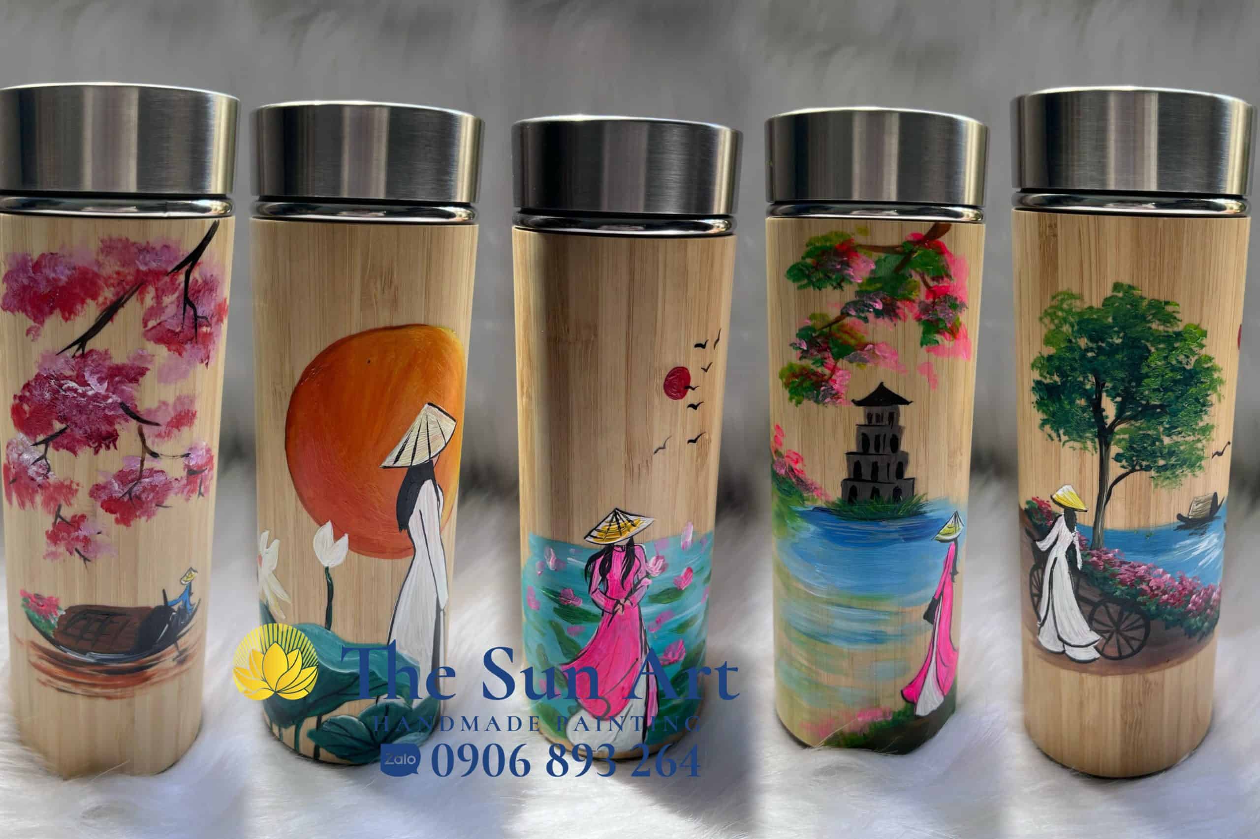 LY GIỮ NHIỆT VẼ NGHỆ THUẬT LY GIỮ NHIỆT VẼ NGHỆ THUẬT