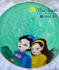 Nón Cỏ Bàng Vẽ Mỹ Thuật