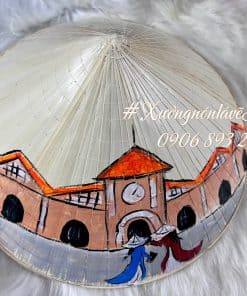 Nón lá sz 40 vẽ phong cảnh & cô gái áo dài liên hệ có sẵn