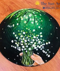 Vẽ chân dung lên nón lá, sỏi, túi xách... ở thành phố Hồ Chí Minh