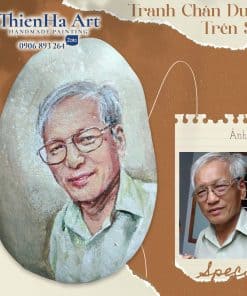 Vẽ chân dung lên sỏi đá tphcm, saigon