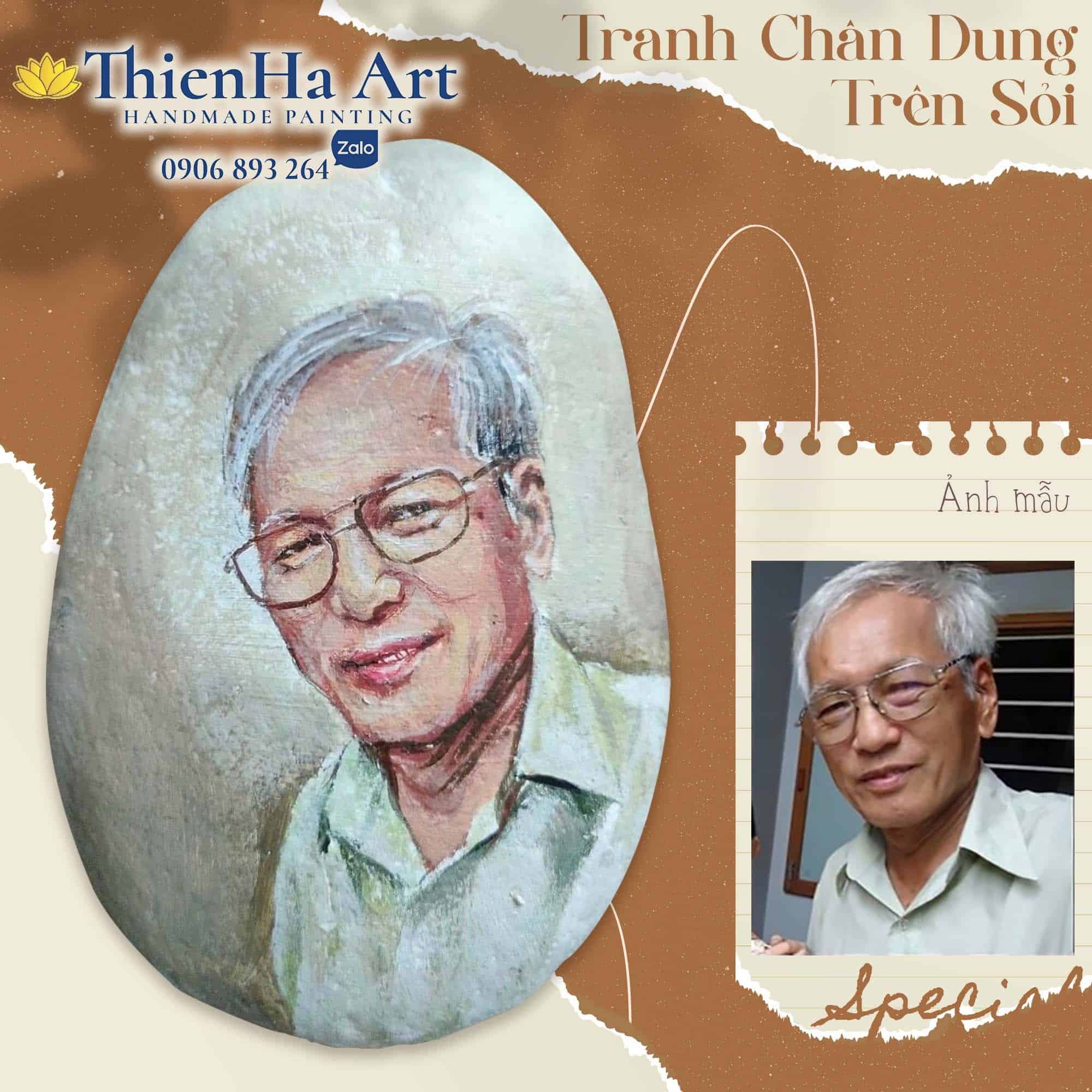 Vẽ chân dung lên sỏi đá Vẽ chân dung lên sỏi đá tphcm, saigon