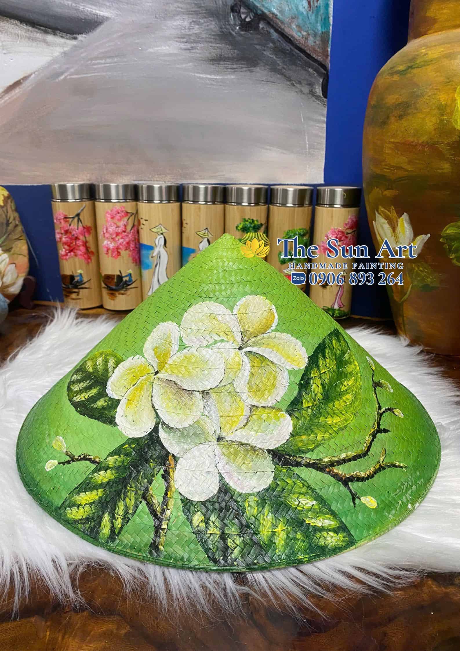 nón cỏ bàng hoa lan trắng nghệ thuật nón cỏ bàng hoa lan trắng nghệ thuật tphcm