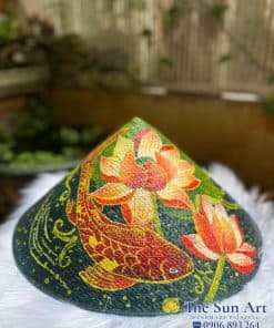 Combo nón - túi cỏ bàng sơn_Hoa Sen Cá Chép tphcm