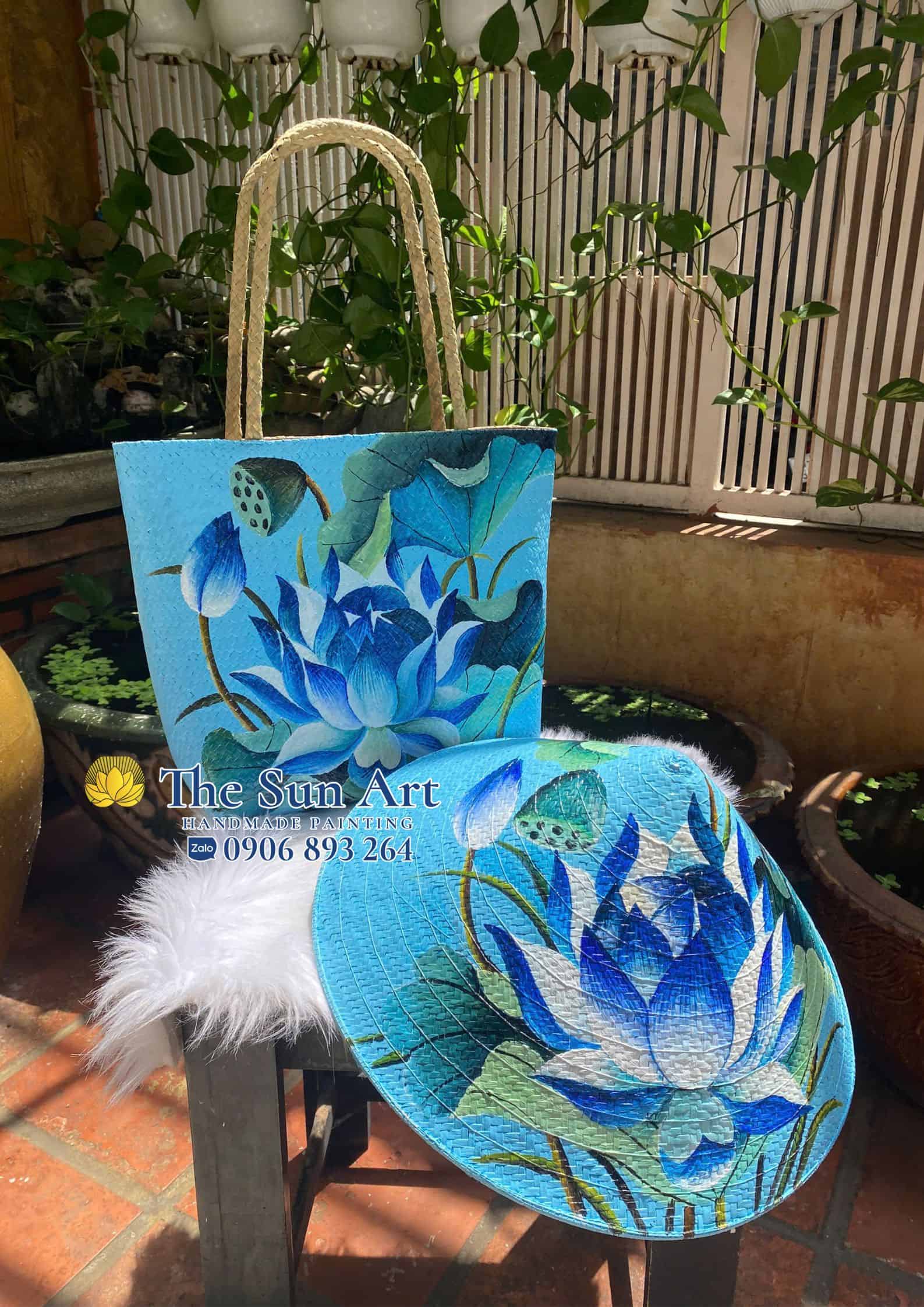 combo túi xách cỏ bàng và nón cỏ bàng tại the sun art combo túi xách cỏ bàng và nón cỏ bàng custom theo yêu cầu tại tphcm