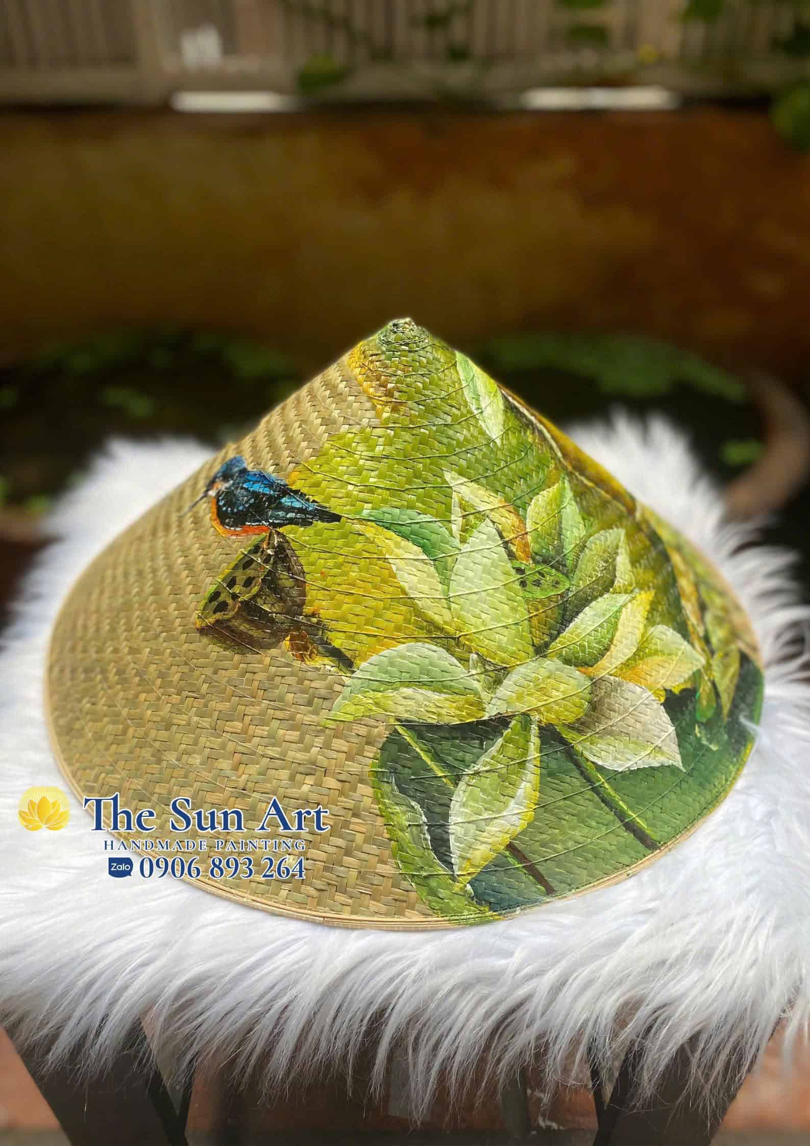 nón cỏ bàng vẽ_Sang Thu nón cỏ bàng vẽ_Sang Thu tphcm, saigon