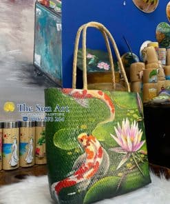 túi cỏ bàng vẽ_Đầm Hoa Súng Cá Koi tphcm, saigon