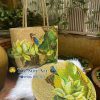 combo túi cỏ bàng và nón cỏ bàng vẽ nghệ thuật độc đáo khác biệt tại tphcm