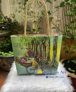 túi cỏ bàng vẽ nghệ thuật tại tphcm, vietnam
