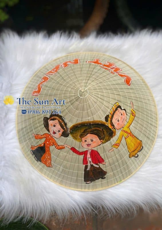 Nón lá chân dung chibi tphcm, saigon