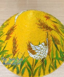 Combo nón - túi cỏ bàng vẽ_ Đôi hạc trắng tphcm, saigon
