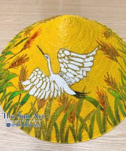 Combo nón - túi cỏ bàng vẽ_ Đôi hạc trắng tphcm, saigon