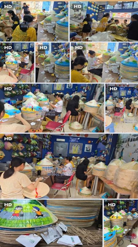 Xưởng Tranh, Nón Lá Vẽ Việt Nam The Sun ART