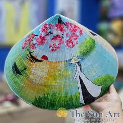 NÓN LÁ TẠI SÀI GÒN VẼ MỸ THUẬT