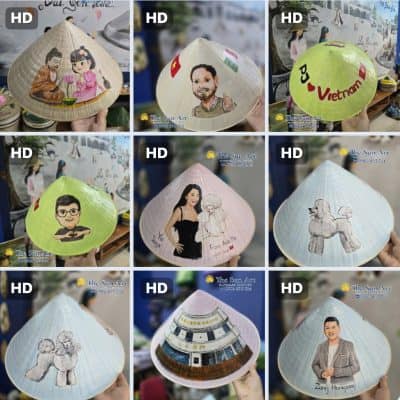 NÓN LÁ VẼ CHÂN DUNG – MÓN QUÀ NGHỆ THUẬT VÀ ĐẦY CẢM XÚC TẠI THE SUN ART TPHCM, SAIGON