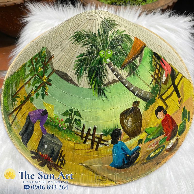 Xưởng Tranh, Nón Lá Vẽ Việt Nam The Sun ART