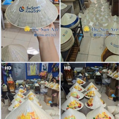 XƯỞNG IN LOGO NÓN LÁ THE SUN ART – GIỮ GÌN HỒN VIỆT TRÊN TỪNG CHIẾC NÓN