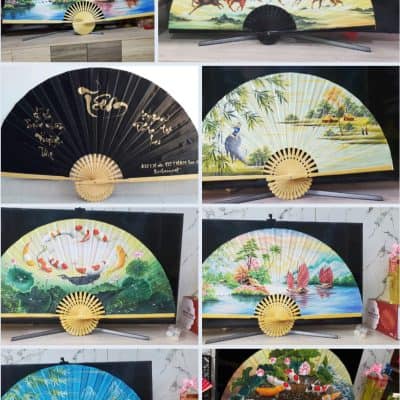 XƯỞNG VẼ QUẠT GIẤY – IN QUẠT GIẤY – QUÀ TẶNG NGHỆ THUẬT ĐỘC ĐÁO TỪ THE SUN ART VIỆT NAM