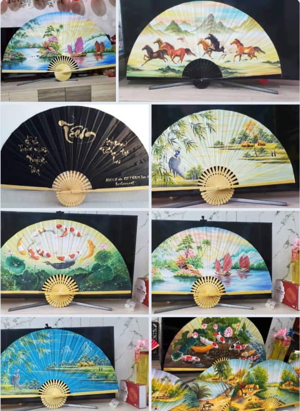 XƯỞNG VẼ QUẠT GIẤY – IN QUẠT GIẤY – QUÀ TẶNG NGHỆ THUẬT ĐỘC ĐÁO TỪ THE SUN ART VIỆT NAM