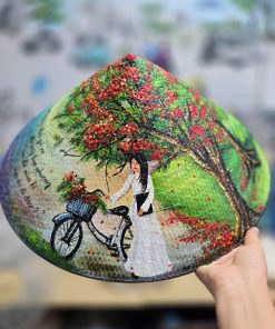 Nón Cỏ Bàng Vẽ Mỹ Thuật - NCB0042