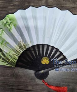 QUẠT VẢI LỤA CẦM TAY - QL004