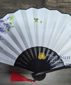 QUẠT VẢI LỤA CẦM TAY  - QL001