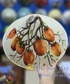 Nón lá vẽ trái cây Việt Nam - 04