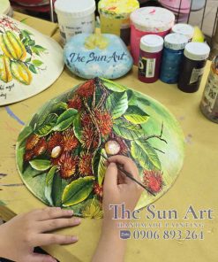 Nón lá vẽ trái cây Việt Nam - 03