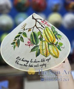 Nón lá vẽ trái cây Việt Nam - 01