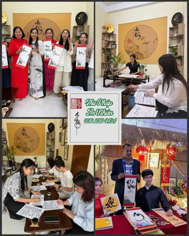 TRẢI NGHIỆM HỌC THƯ PHÁP PHÁP Phóng TAI TP.HCM
