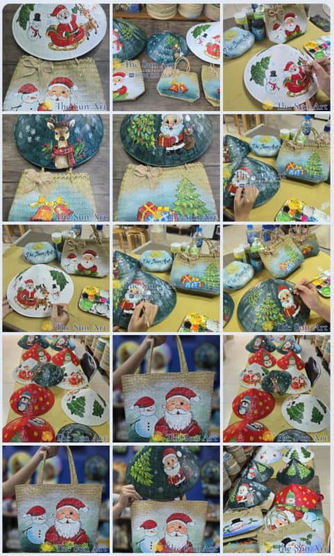 NÓN LÁ VẼNG SINH & NOEL ✨ GIÁ Quà tặng ý nghĩa – độcđộ – trang trí không gian của bạn