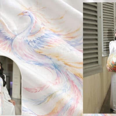 bán áo dài cao cấp vẽ tay may sẵn saigon hcmc