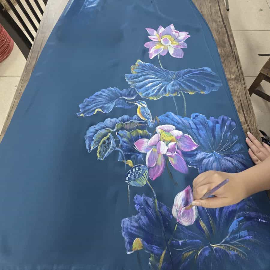 cách vẽ áo dài nữ