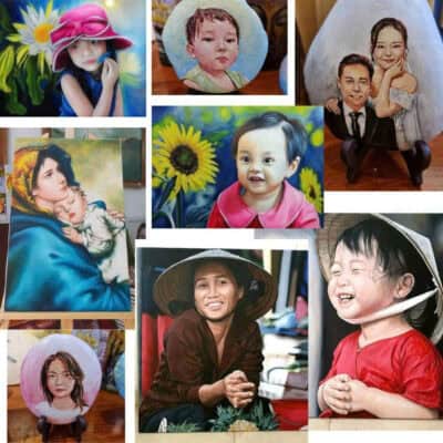 dịch vụ vẽ tranh chân dung theo yêu cầu tại saigon tphcm