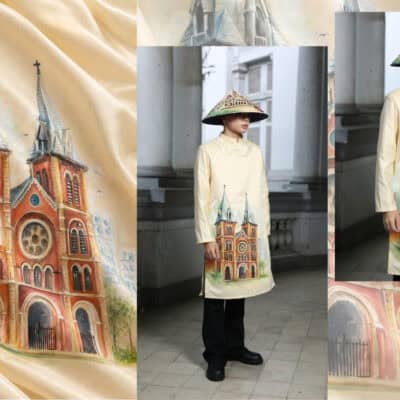 shop áo dài vẽ tay cao cấp tại saigon hcmc