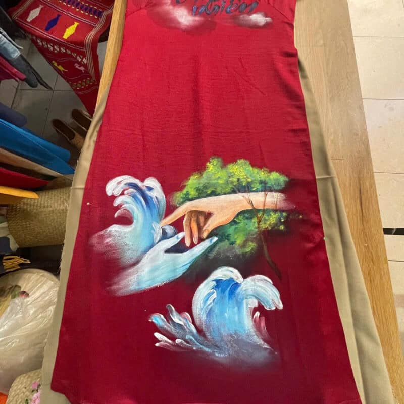 vẽ áo dài lớp 9