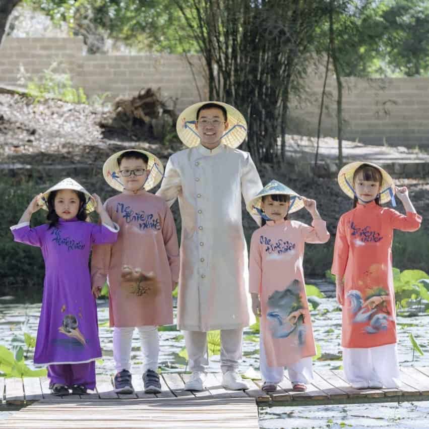 vẽ áo dài nam