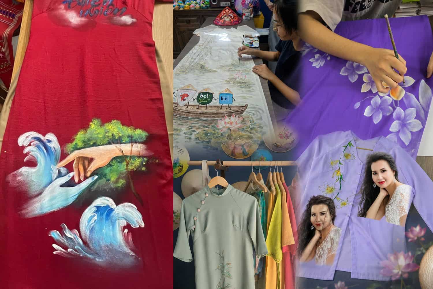 vẽ may áo dài theo yêu cầu the sun ảt tphcm