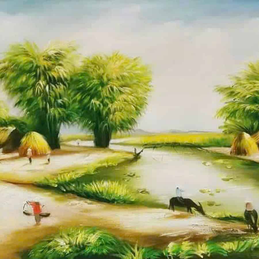 mẫu vẽ tranh tường mầm non đẹp